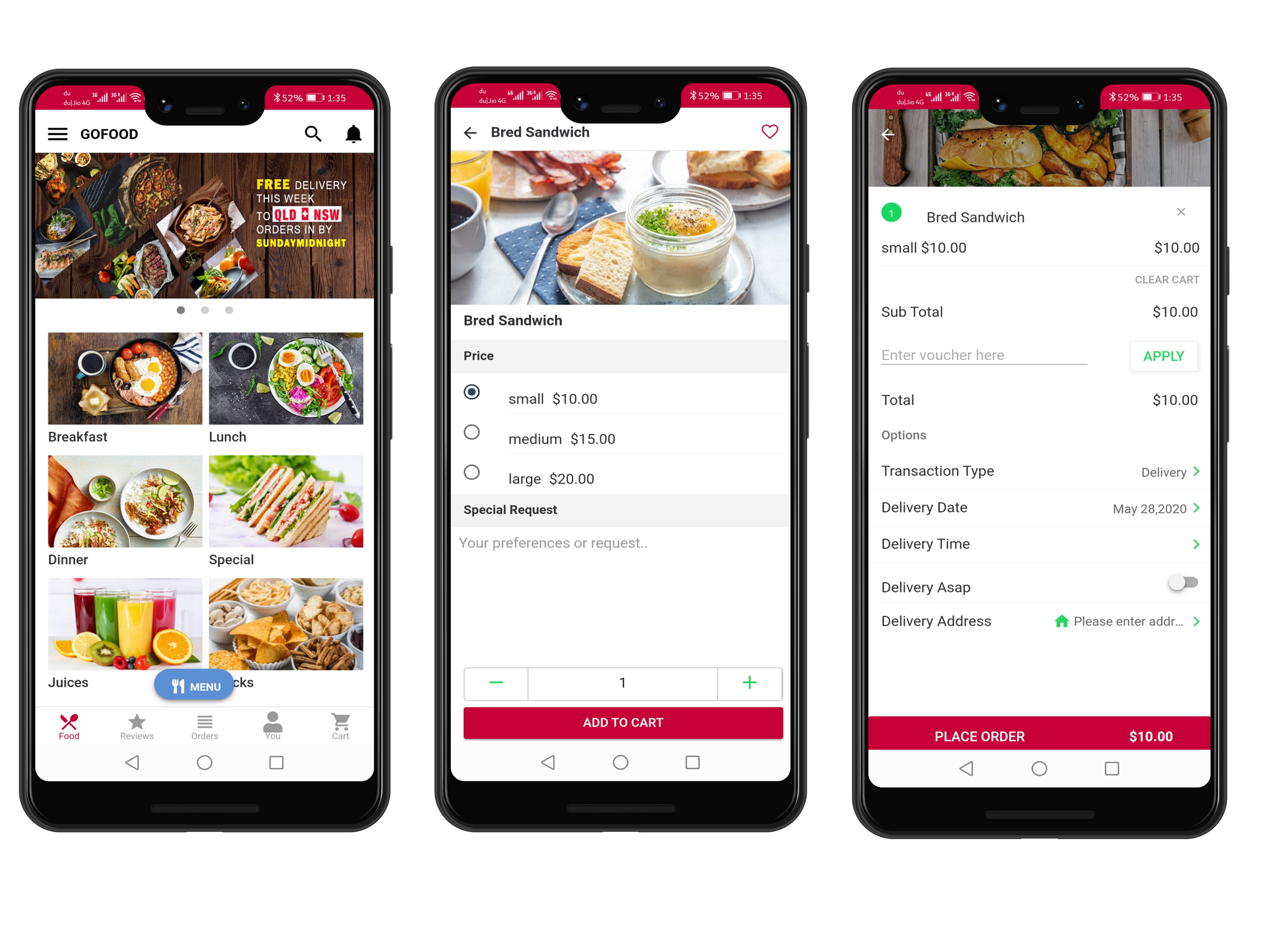 Online Food Delivery App Design Free Psd Templates - vrogue.co